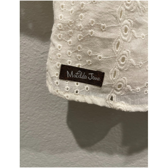 MATILDA JANE Cream Scallop 3/4 Sleeve Blouse - Picture 6 of 6